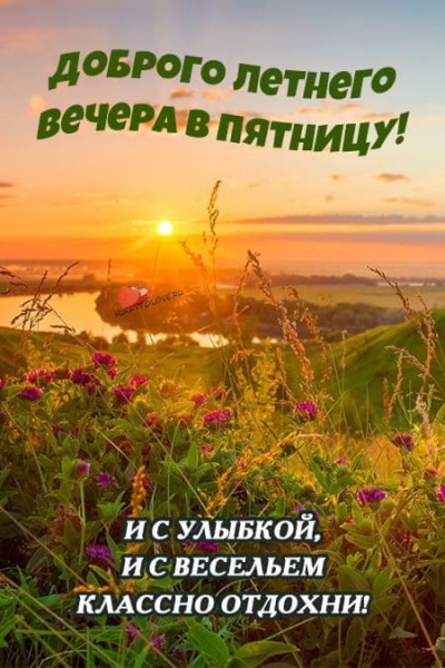 Летние картинки с пожеланиями спокойной ночи пятницы