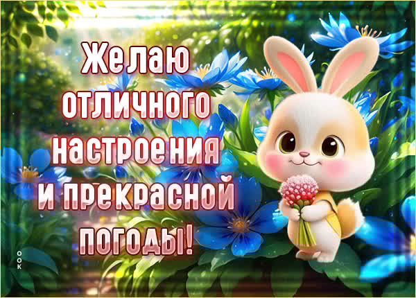 Солнечная открытка желаю отличного настроения