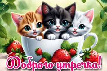 Уникальная открытка доброго утречка
