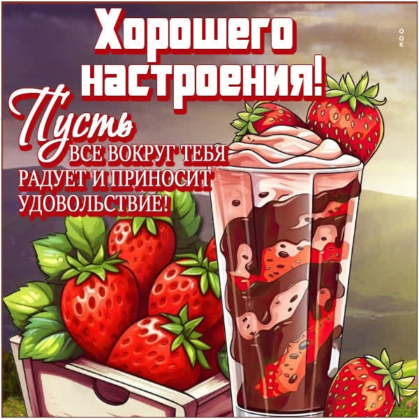Очаровательная открытка хорошего настроения
