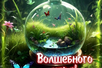 Солнечная открытка волшебного утра