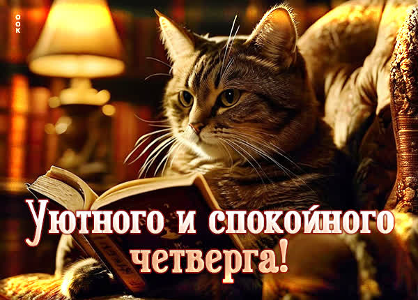 Светлая открытка уютного и спокойного четверга