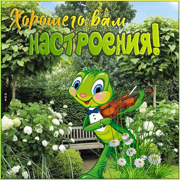 Яркая открытка хорошего вам настроения