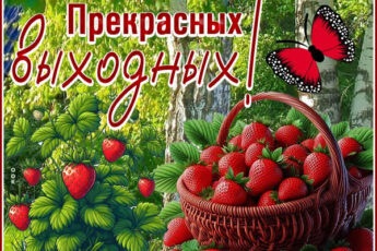 Сказочная открытка прекрасных выходных