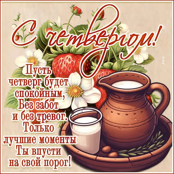 Волшебная картинка с четвергом