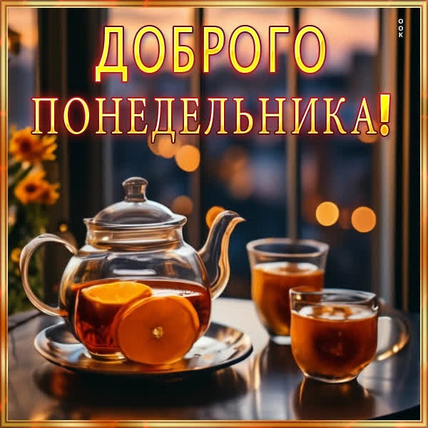 Воодушевляющая открытка доброго понедельника