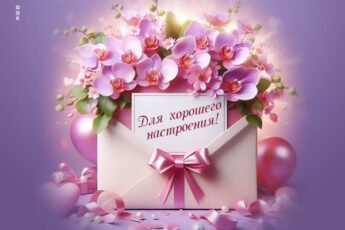 Позитивная открытка для хорошего настроения