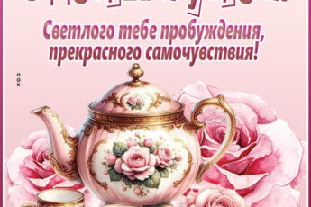 Тёплая открытка с добрым утром