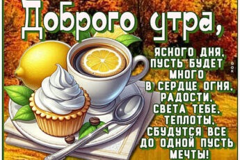 Нежная открытка доброго утра, ясного дня