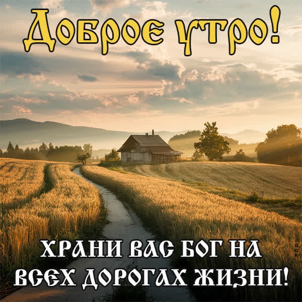Открытка с нежным утром