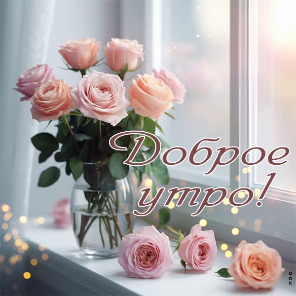 Рассветная открытка доброе утро