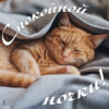 Спокойная и уютная открытка для сладких снов