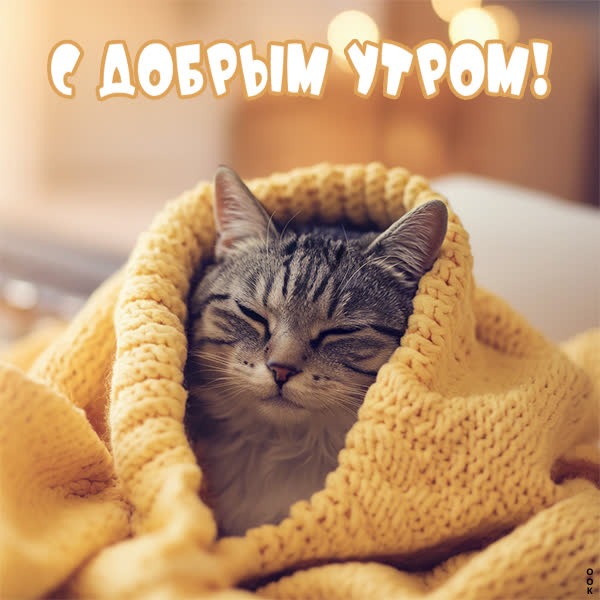Спокойная открытка доброе утро