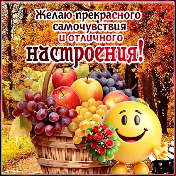 Уникальная картинка желаю прекрасного самочувствия и отличного настроения