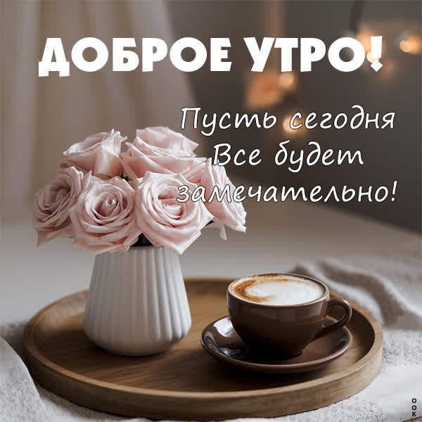 Вдохновляющая открытка доброе утро