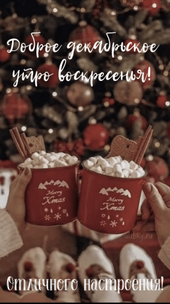 Картинки - доброе декабрьское утро воскресенья (61 ФОТО)