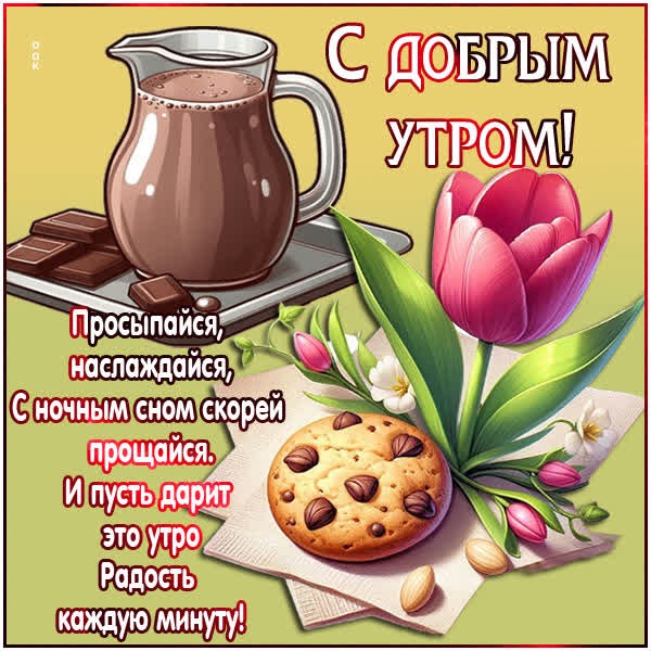 Вдохновляющая открытка для начала дня