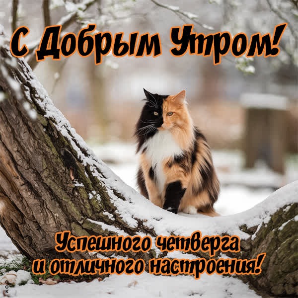 Четверг с зимним настроением и хорошими пожеланиями