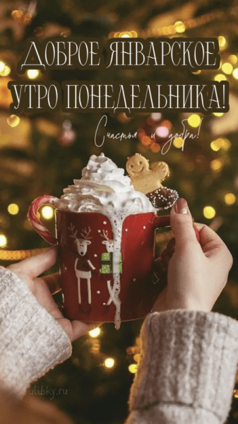 Доброе январское утро понедельника - красивые картинки (45 ФОТО)