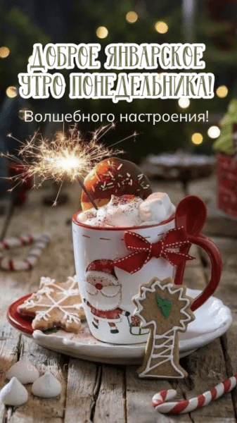 Доброе январское утро понедельника - красивые картинки (45 ФОТО)