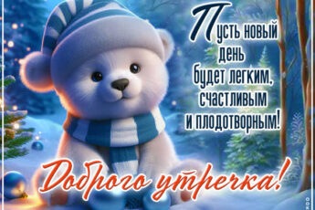 Холодное, но доброе утро открытка