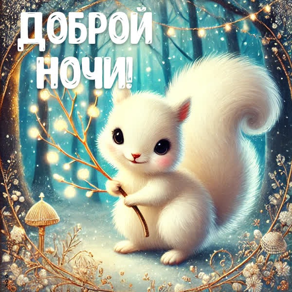 Лёгкий мороз и зимняя открытка для сладких снов