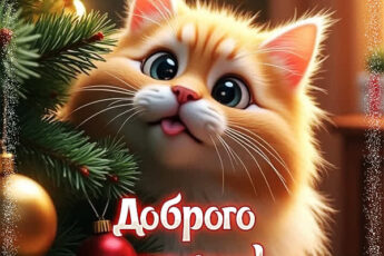 Радостное зимнее утро открытка