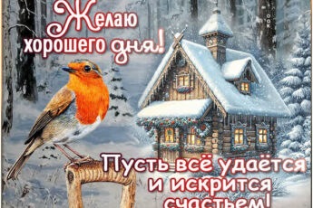 Желаю хорошего дня! Пусть все удается и искрится счастьем