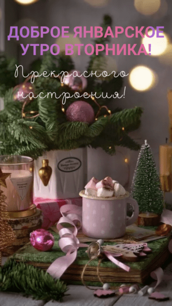 Доброе январское утро вторника - лучшие картинки (47 ФОТО)