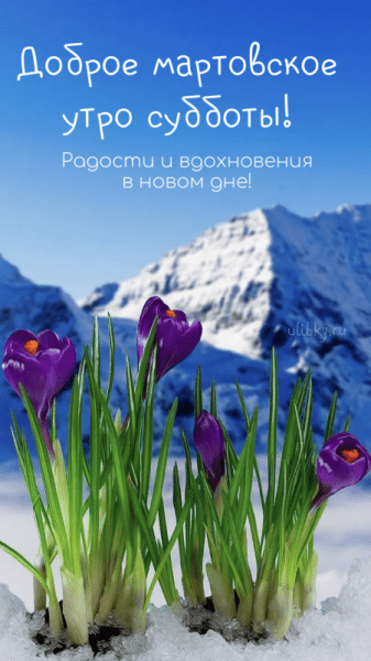 Доброе мартовское утро субботы - уютные картинки (39 ФОТО)