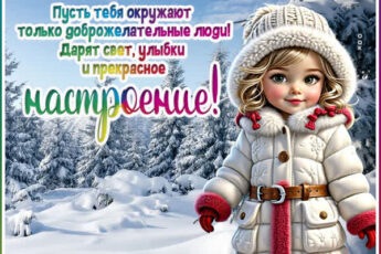 Яркая открытка Зарядись хорошим настроением!