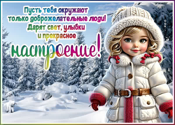 Яркая открытка Зарядись хорошим настроением!