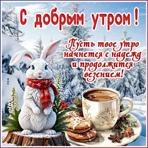 Картинка Доброе утро с нотками счастья и вдохновения