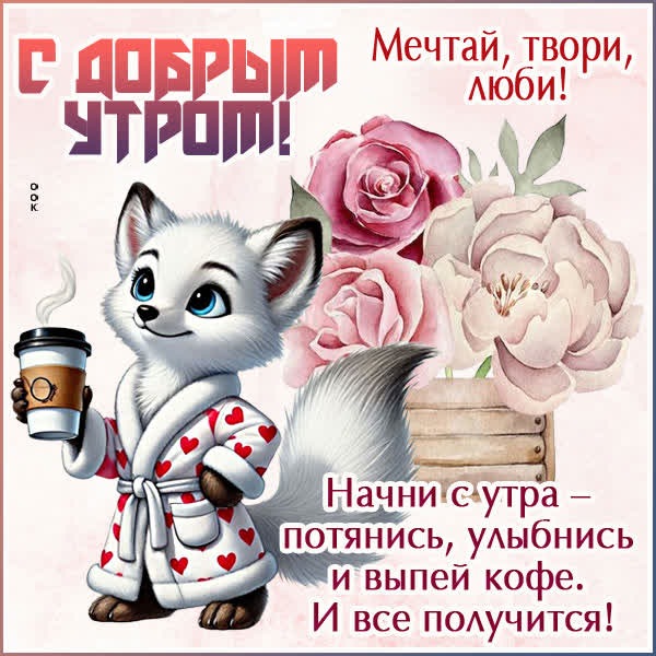 Картинка Доброе утро с пожеланиями чудесного дня