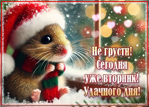 Открытка для успешного дня во вторник