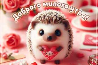 Открытка Доброе утро, начинаем день с позитива