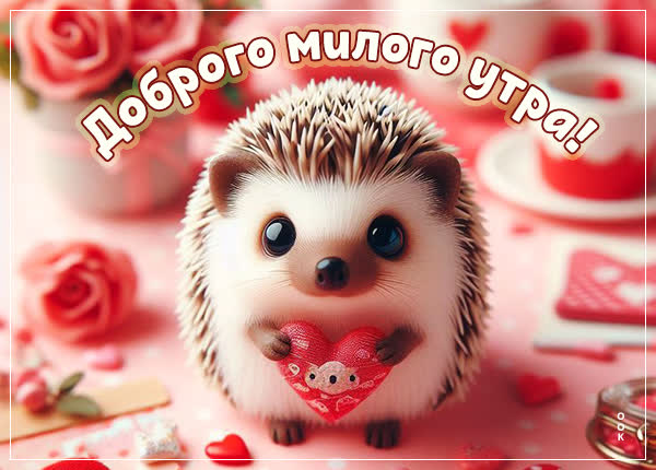 Открытка Доброе утро, начинаем день с позитива