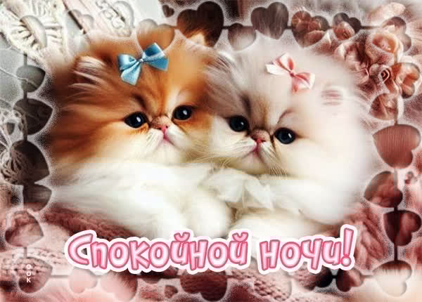 Открытка Спокойной ночи и приятных грёз