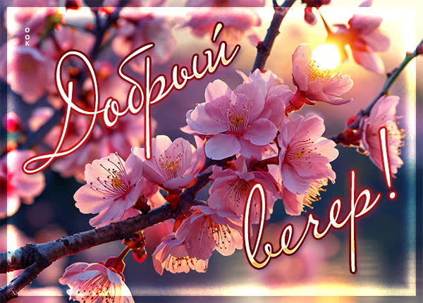 Картинка Добрый вечер и вдохновения на вечерние часы