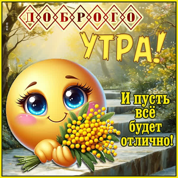 Открытка Доброе утро и чудесного дня впереди