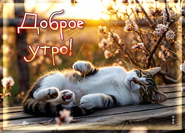 Открытка Доброе утро и отличного настроения с самого утра