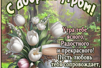 Открытка Доброе утро, пусть день принесёт только хорошее