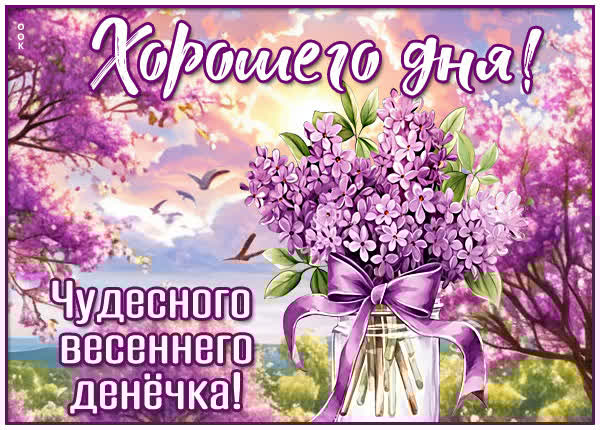 Открытка Хорошего дня и позитивного настроя