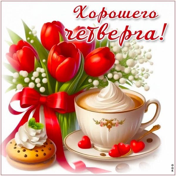 Приятная открытка хорошего чевтерга