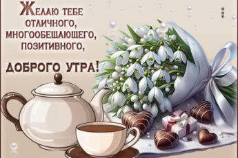 Волшебная открытка для доброго утра