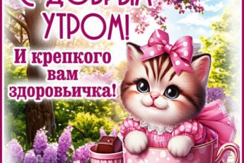 Картинка Доброе утро и отличного начала дня!